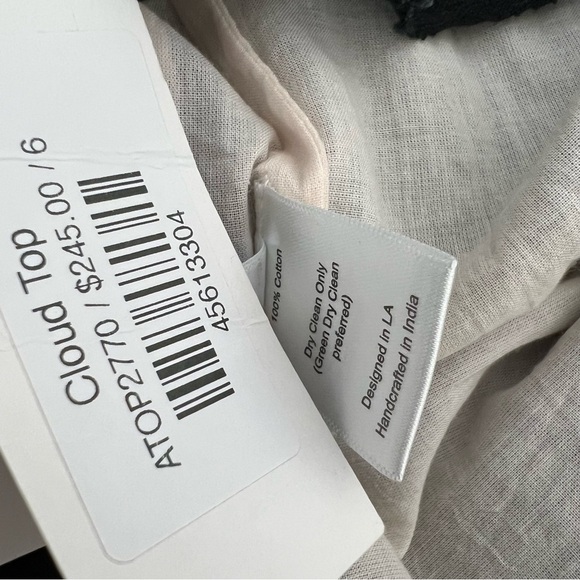 NWT St.Roche Cloud Top Floral Lace Blouse Top Tie Strap Layered Gothic 6 - Picture 10 of 10